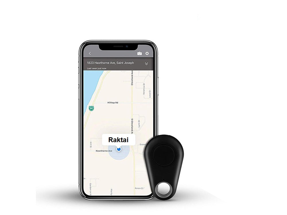 Bluetooth 4.0 raktų ieškiklis - pakabukas, juodas