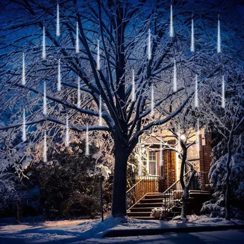 LED girlianda meteorų lietus (šaltai baltos, 288 LED)