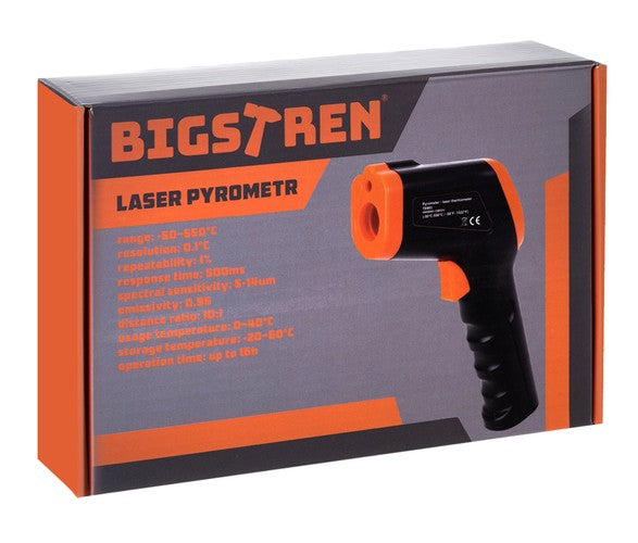 Bekontaktis skaitmeninis lazerinis termometras - Bigstren 550c