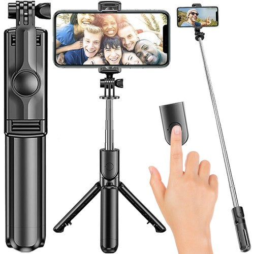 Asmenukių lazda, selfie stick su belaidžiu valdymo pultu