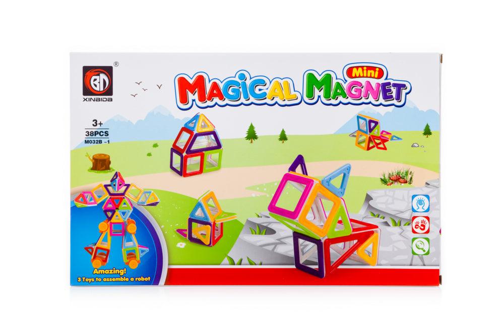 Magnetinės kaladėlės Mini Magical Magnet II (38 detalės) - Piki