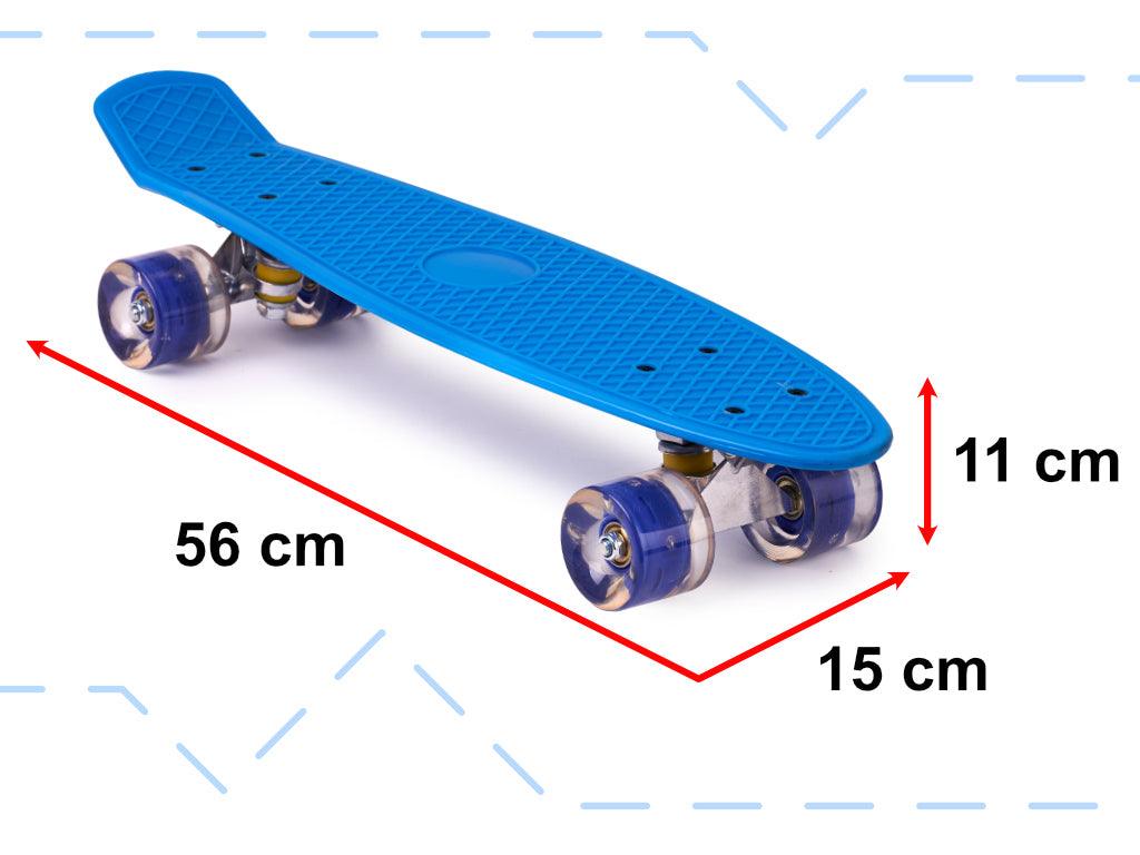 Riedlentė su LED ratukais.  Mėlynos spalvos 