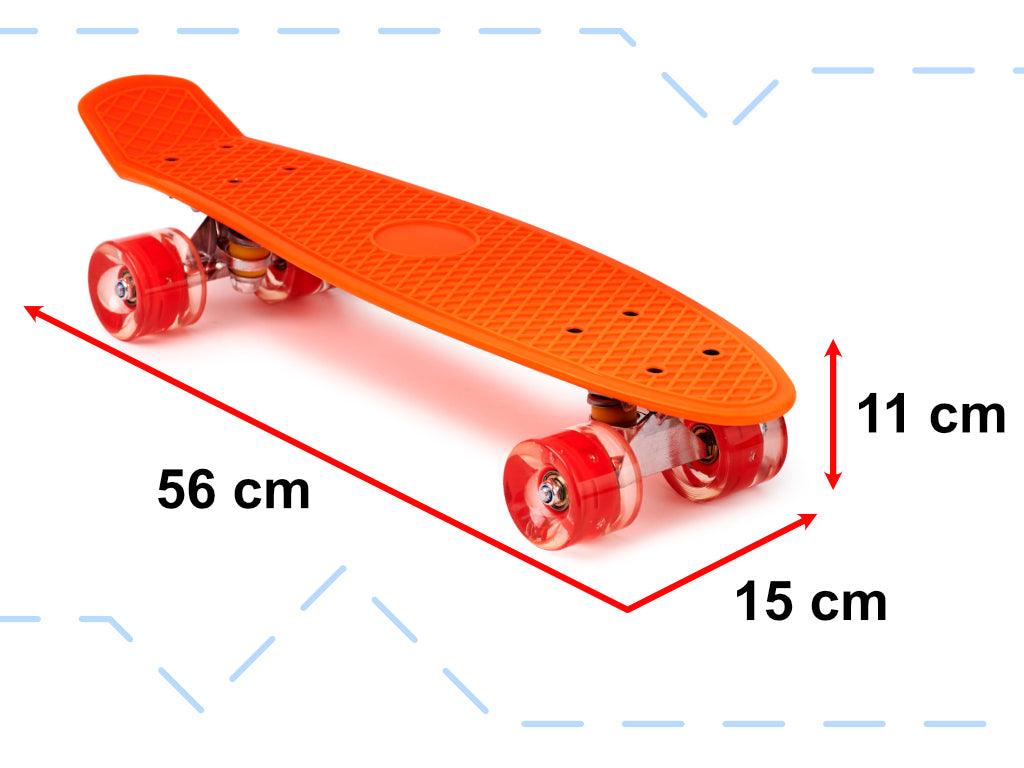 Riedlentė su LED ratukais.  Oranžinės spalvos 