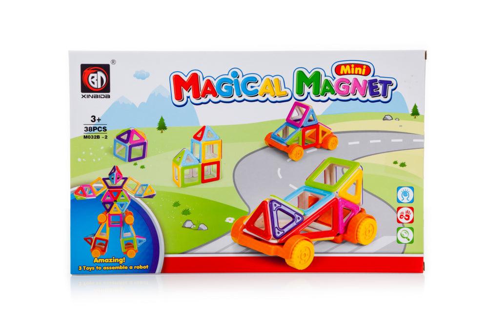 Magnetinės kaladėlės Mini Magical Magnet I (38 detalės) - Piki